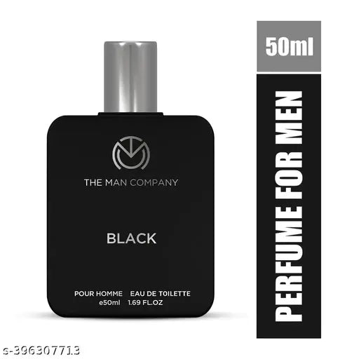 The Man Company BLACK EDT Perfume For Men - 50 ml | Premium Long-Lasting Fragrance Spray | Gift for Him | Deo Perfume Body Spray