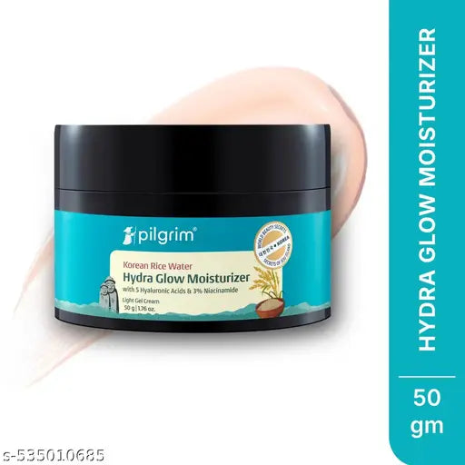 Pilgrim Korean Rice Water Hydra Glow Light Gel Moisturizer with 5x Hydration - 50g