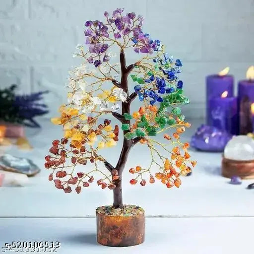 Crystal tree for positive energy - seven chakra tree - 7